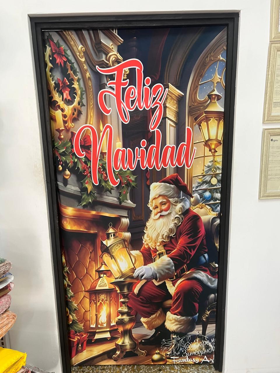 Cubre Puerta de Navidad